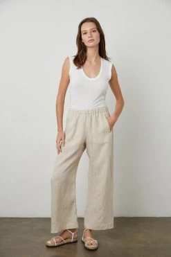 Velvet By Graham & Spencer Womens LOLA LINEN PANT