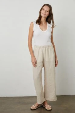Velvet By Graham & Spencer Womens LOLA LINEN PANT