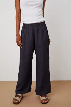 Velvet By Graham & Spencer Womens LOLA LINEN PANT