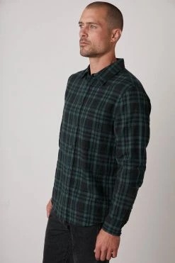 Velvet By Graham & Spencer Mens ALAIN PLAID BUTTON-UP SHIRT