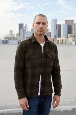 Velvet By Graham & Spencer BRYSON PLAID BUTTON-UP Mens