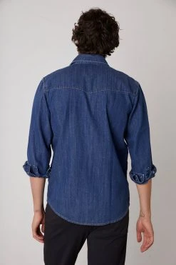 Velvet By Graham & Spencer WAYNE DENIM BUTTON-UP SHIRT Mens