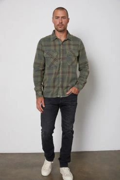 Velvet By Graham & Spencer KIRK PLAID BUTTON-UP SHIRT Mens
