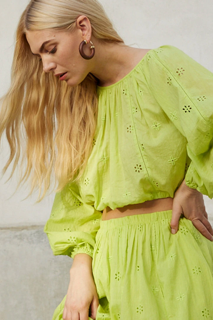 Velvet By Graham & Spencer Womens YARA COTTON EYELET CROP TOP 6 Velvet By Graham & Spencer Womens YARA COTTON EYELET CROP TOP